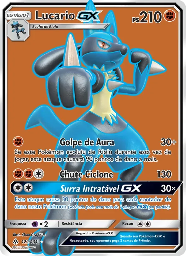 Lucario GX 122/131 Luz Proibida