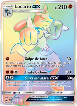 Lucario GX 135 Luz Proibida