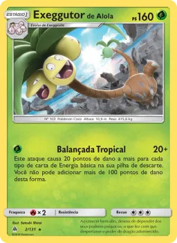 Exeggutor de Alola 2 Luz Proibida