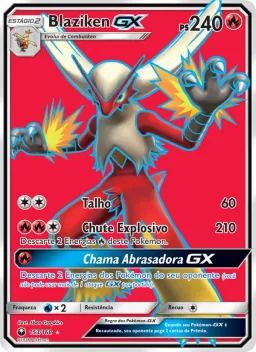 Blaziken GX 153 Tempestade Celestial