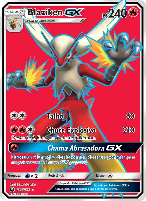 Blaziken GX 153/168 Tempestade Celestial