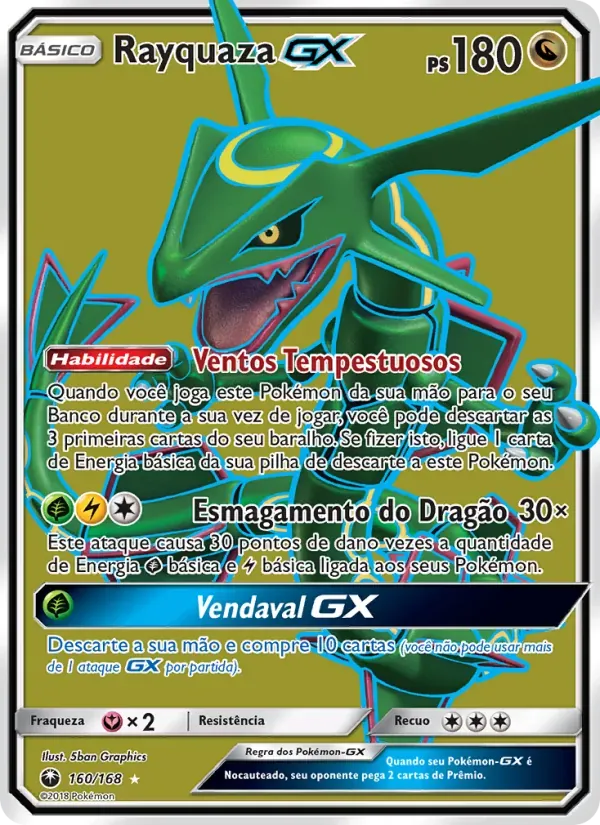 Rayquaza GX 160/168 Tempestade Celestial