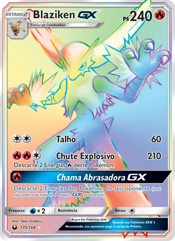 Blaziken GX 170/168 Tempestade Celestial