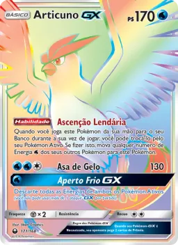 Articuno GX 171 Tempestade Celestial