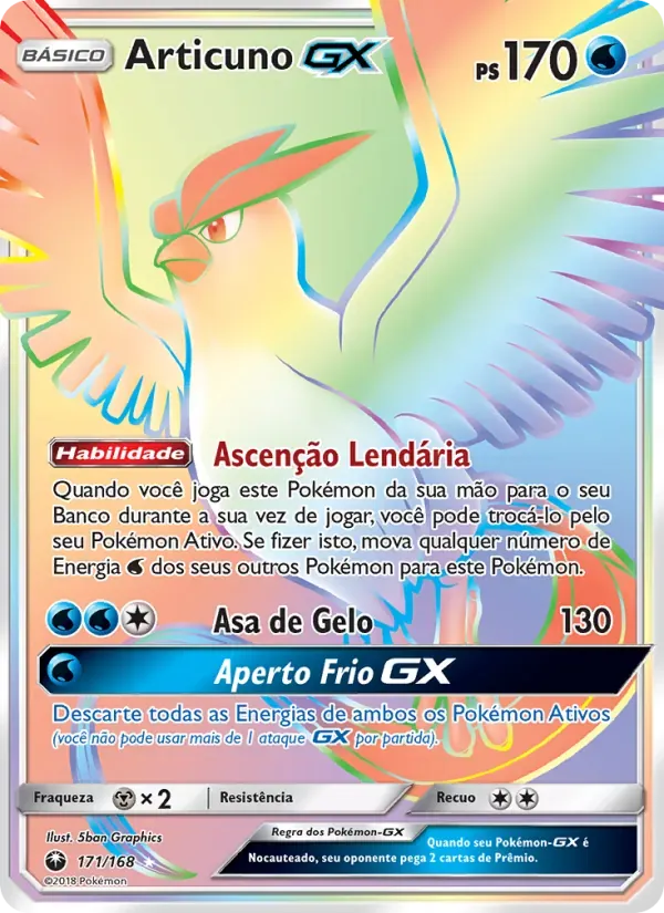 Articuno GX 171/168 Tempestade Celestial
