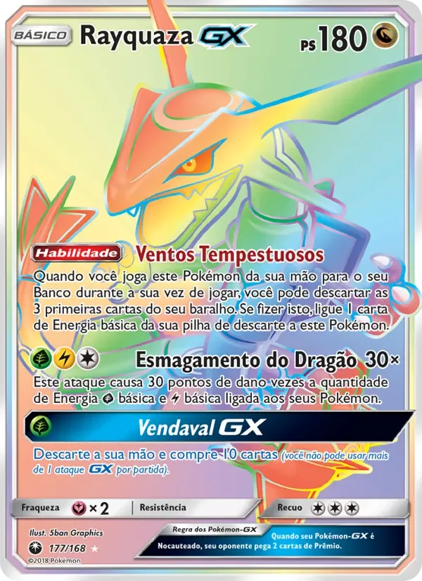 Rayquaza GX 177/168 Tempestade Celestial