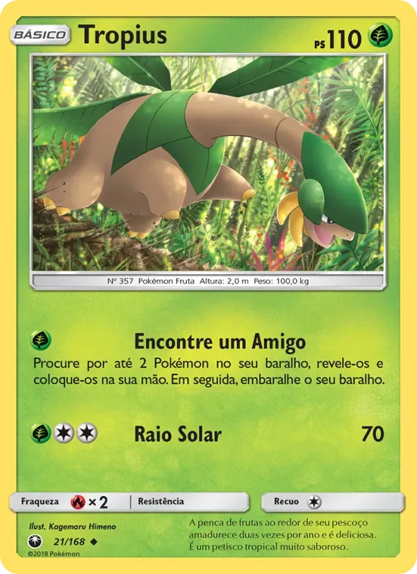 Tropius 21/168 Tempestade Celestial