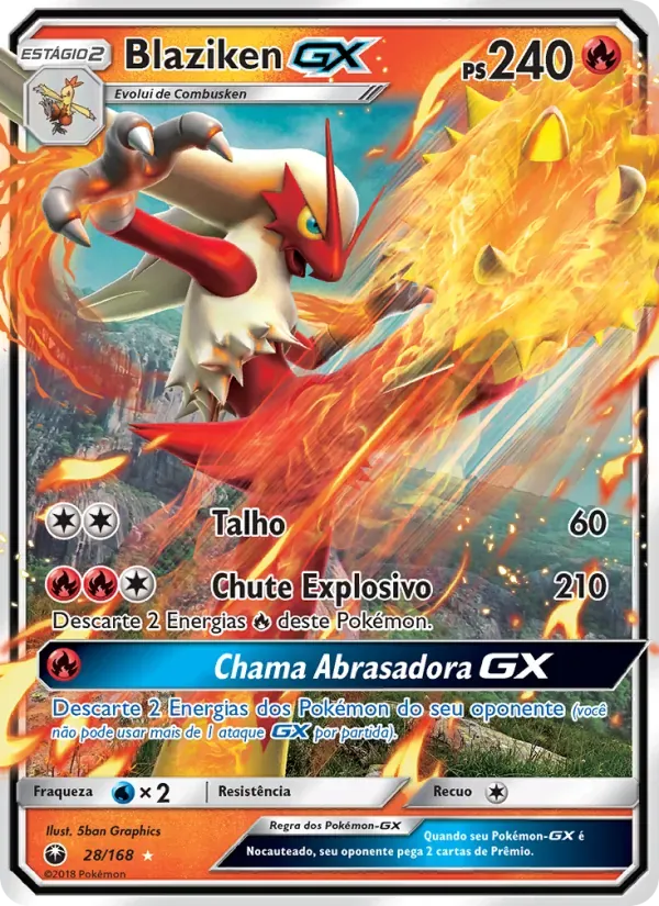 Blaziken GX 28/168 Tempestade Celestial