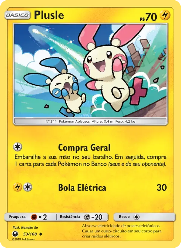 Plusle 53/168 Tempestade Celestial