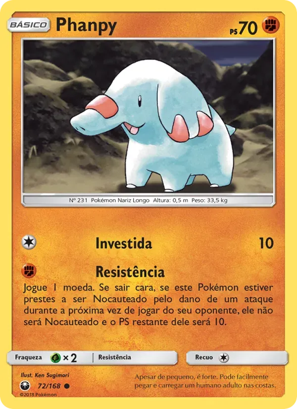 Phanpy 72/168 Tempestade Celestial