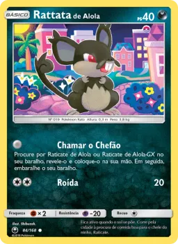 Rattata de Alola 84 Tempestade Celestial