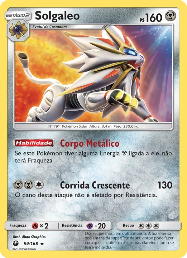 Solgaleo 99/168 Tempestade Celestial
