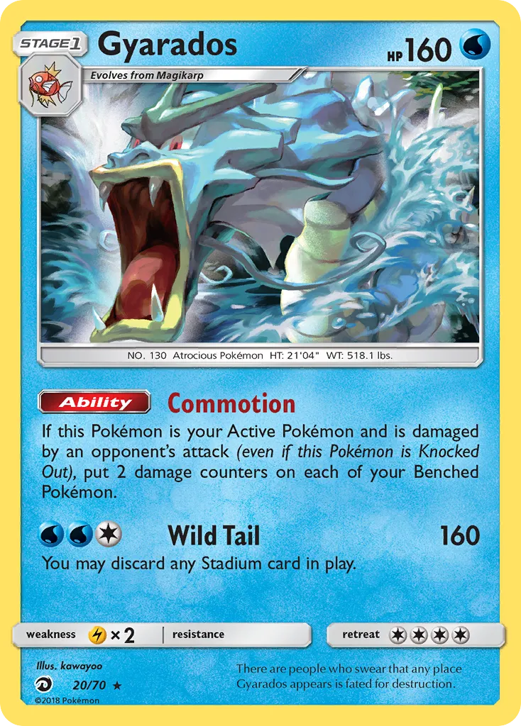 Gyarados 20/70 Dragões Soberanos