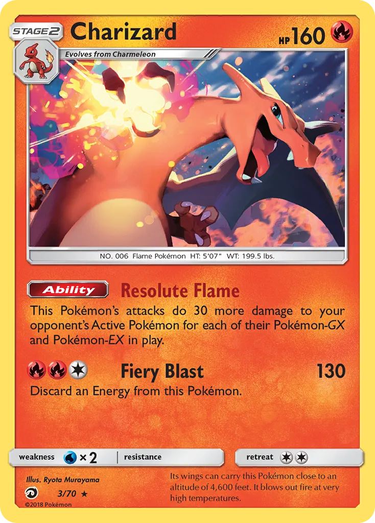 Charizard 3/70 Dragões Soberanos