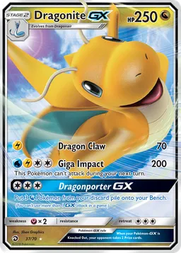 Dragonite GX 37 Dragões Soberanos