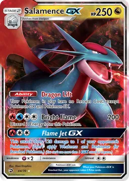 Salamence GX 44 Dragões Soberanos