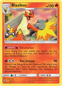 Blaziken 6 Dragões Soberanos