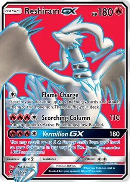 Reshiram GX 65 Dragões Soberanos
