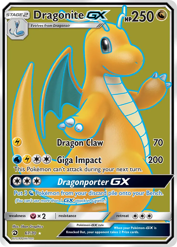 Dragonite GX 67/70 Dragões Soberanos