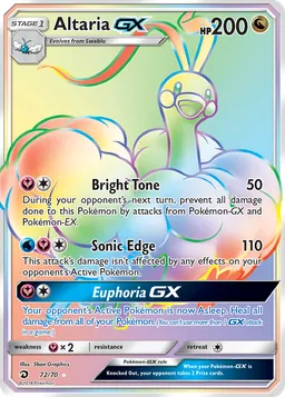 Altaria GX 72 Dragões Soberanos