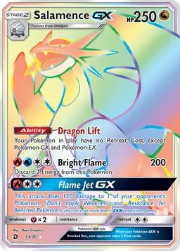Salamence GX 73 Dragões Soberanos