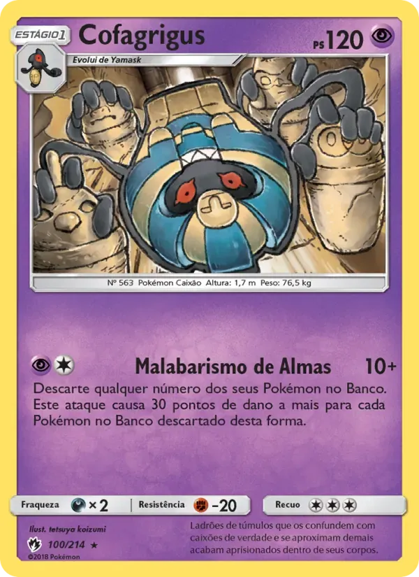 Cofagrigus 100/214 Trovões Perdidos