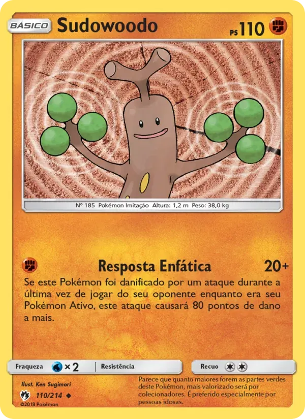 Sudowoodo 110/214 Trovões Perdidos