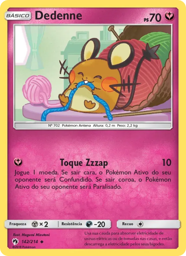 Dedenne 142/214 Trovões Perdidos