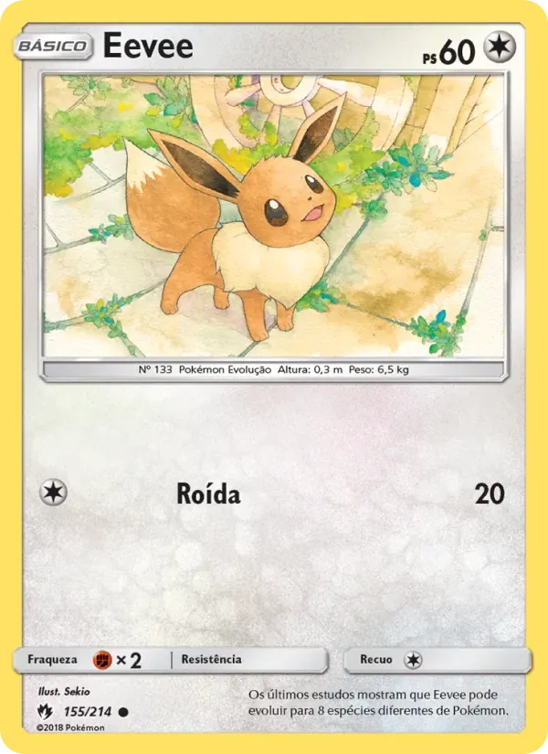 Eevee 155/214 Trovões Perdidos