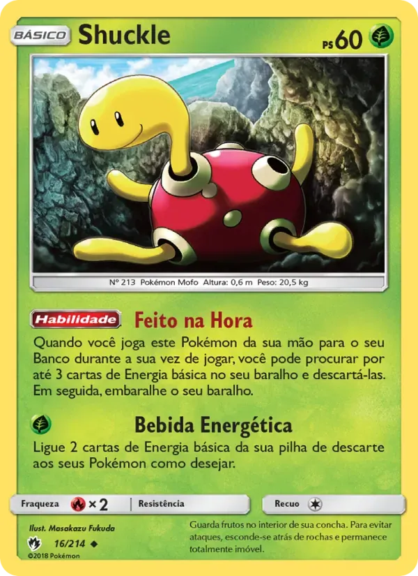 Shuckle 16/214 Trovões Perdidos