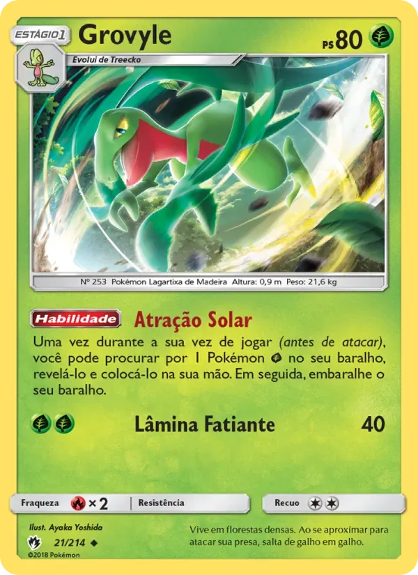 Grovyle 21/214 Trovões Perdidos
