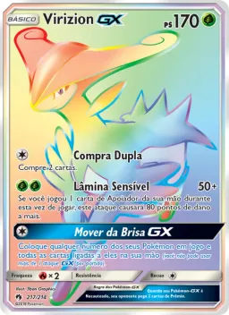 Virizion GX 217 Trovões Perdidos