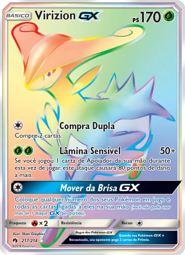 Virizion GX 217/214 Trovões Perdidos