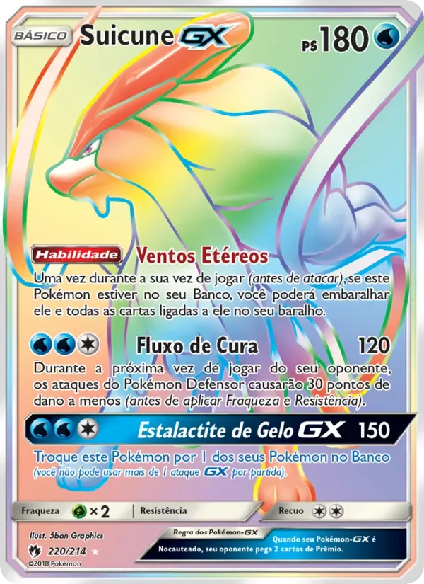 Suicune GX 220/214 Trovões Perdidos