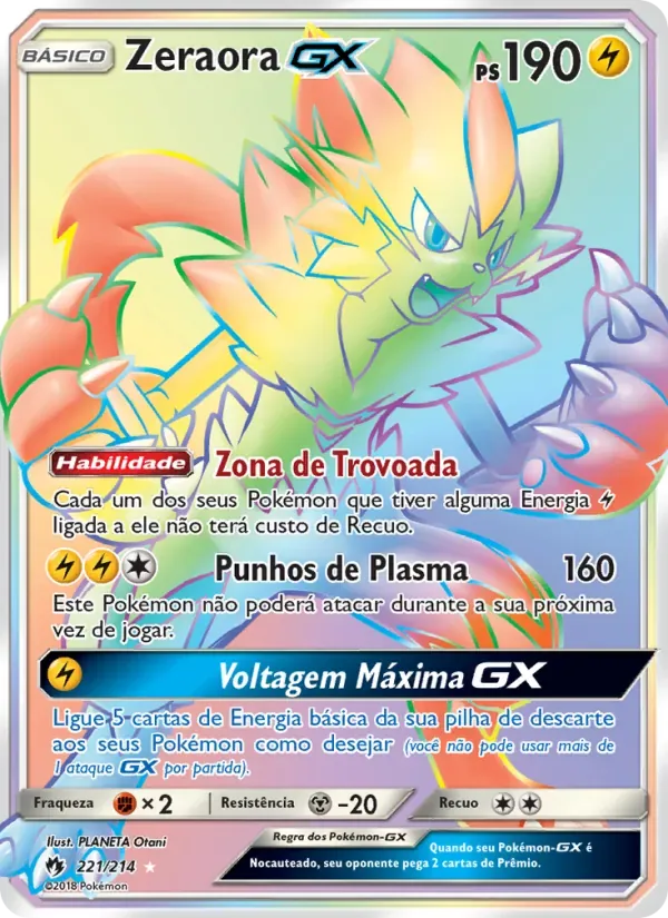 Zeraora GX 221/214 Trovões Perdidos