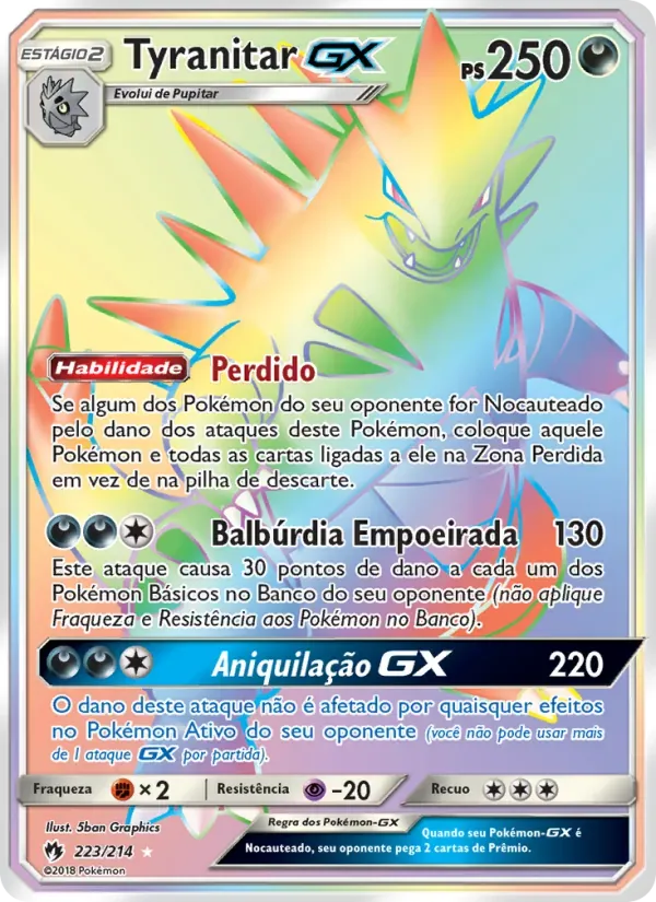 Tyranitar GX 223/214 Trovões Perdidos