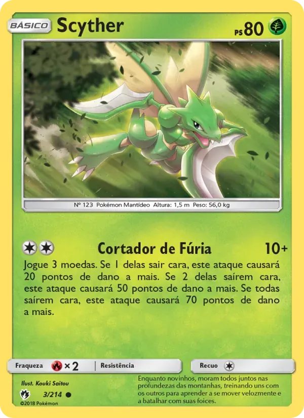 Scyther 3/214 Trovões Perdidos