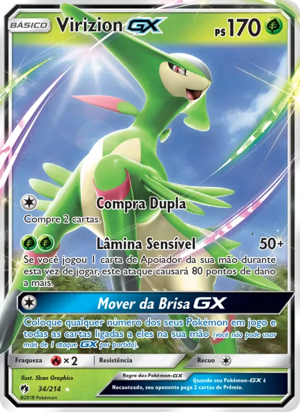 Virizion GX 34/214 Trovões Perdidos