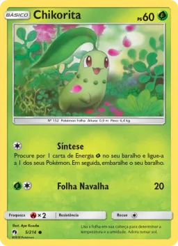 Chikorita 5 Trovões Perdidos