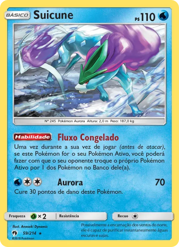 Suicune 59/214 Trovões Perdidos