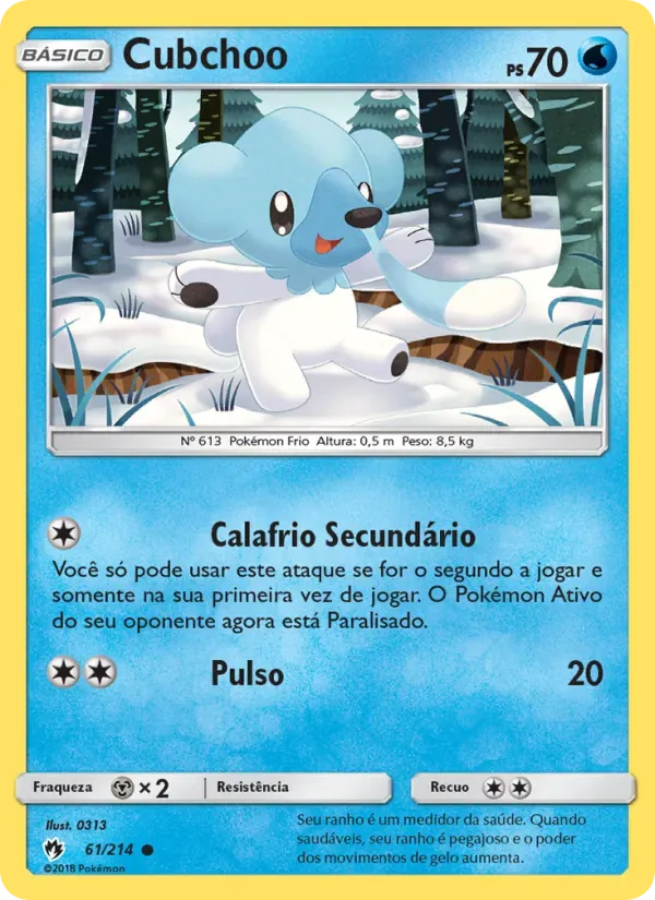 Cubchoo 61/214 Trovões Perdidos