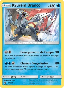 Kyurem Branco 63 Trovões Perdidos