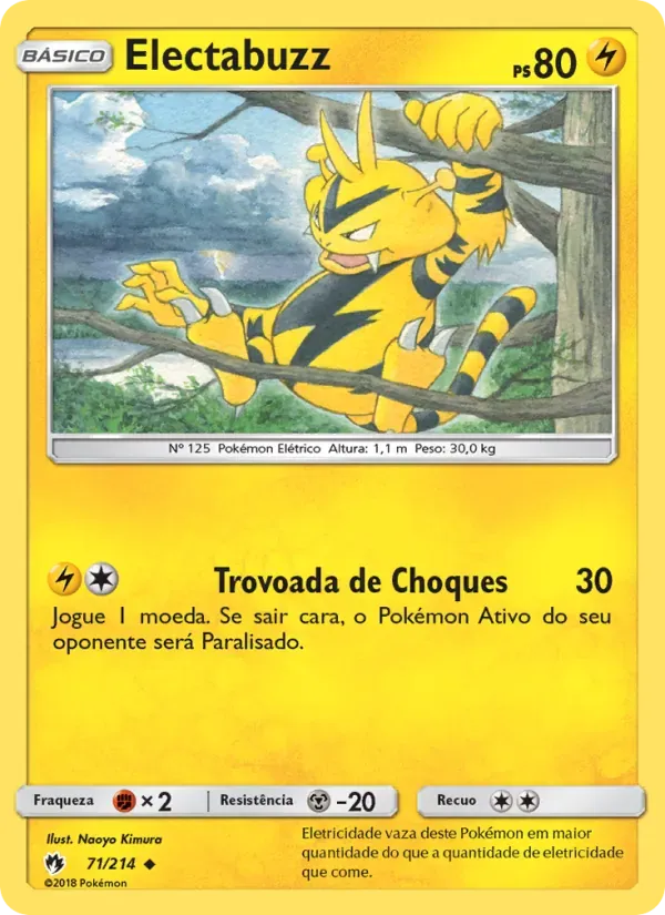 Electabuzz 71/214 Trovões Perdidos