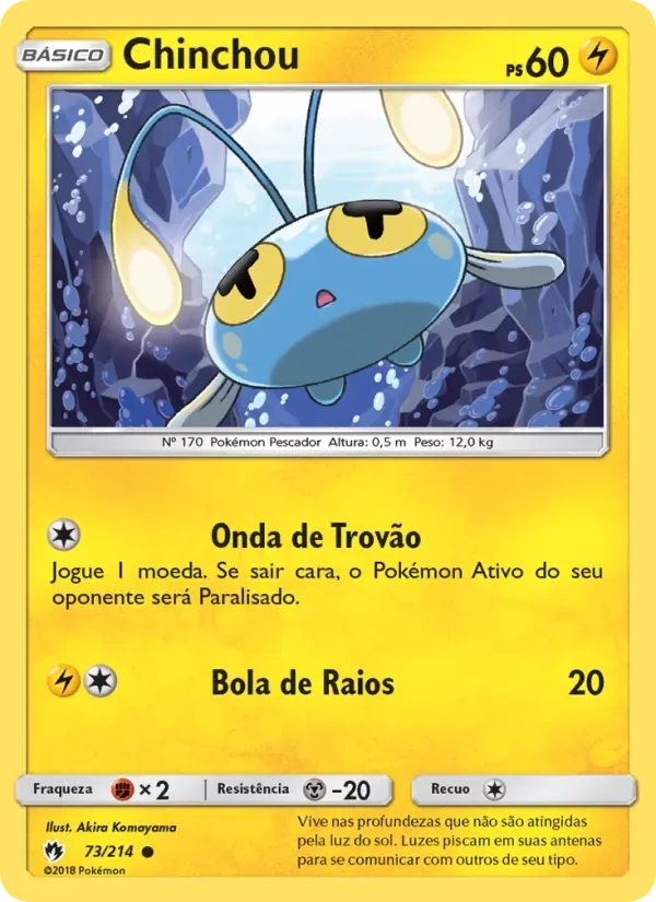 Chinchou 73/214 Trovões Perdidos
