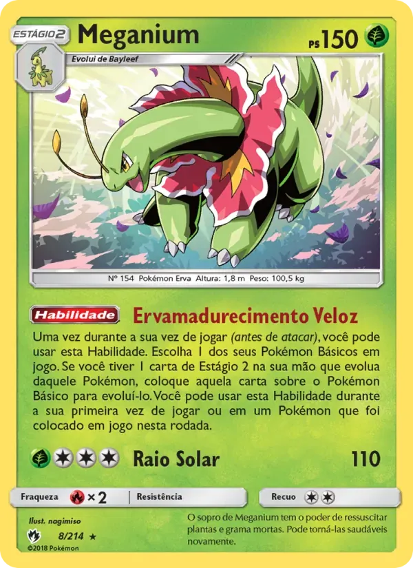 Meganium 8/214 Trovões Perdidos