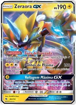 Zeraora GX 86 Trovões Perdidos