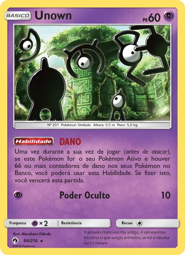 Unown 90/214 Trovões Perdidos