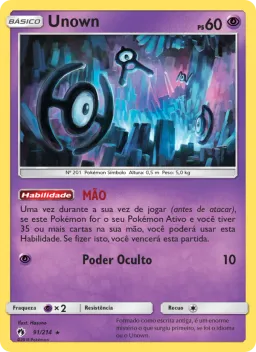 Unown 91 Trovões Perdidos