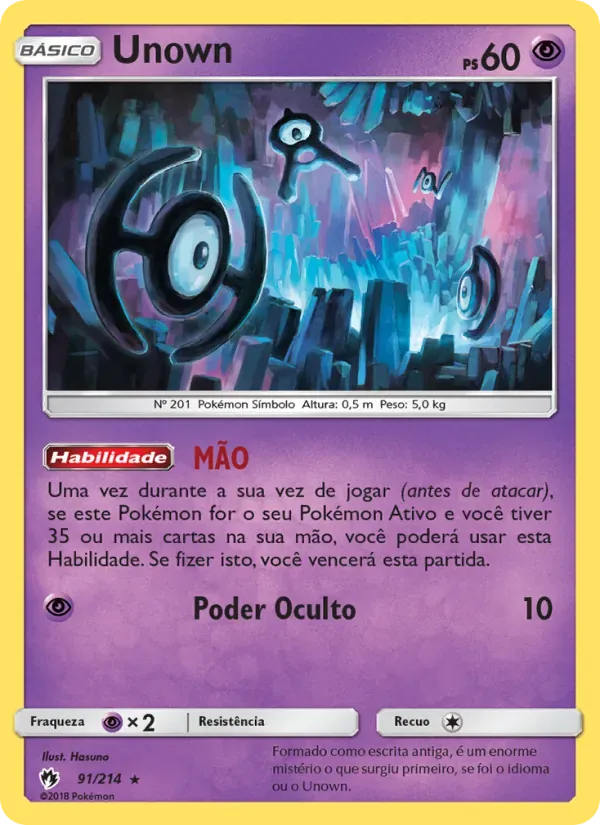 Unown 91/214 Trovões Perdidos