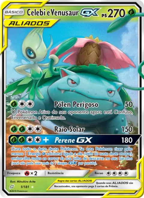 Celebi e Venusaur GX 1/181